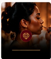 Special event makeup application.