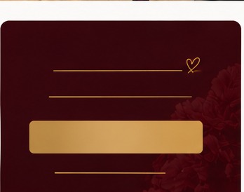 LMB booking card with florals and studio styling.