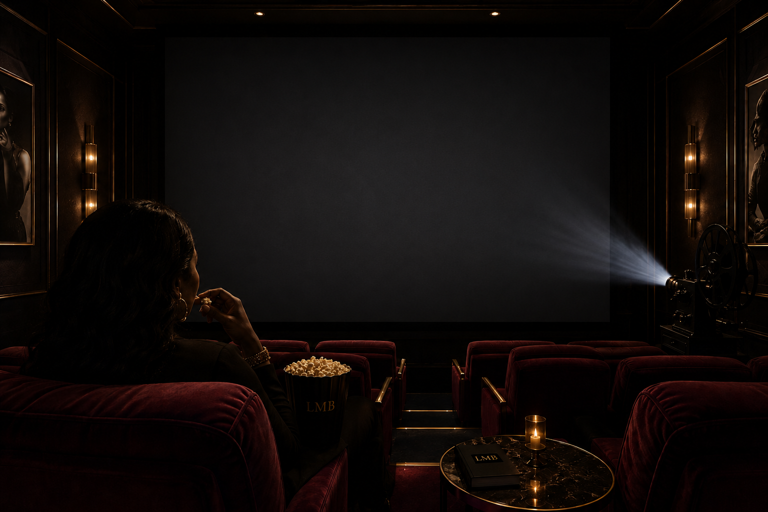 Blank cinematic credits screen for future approved production proof.