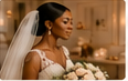 Bride holding bouquet
