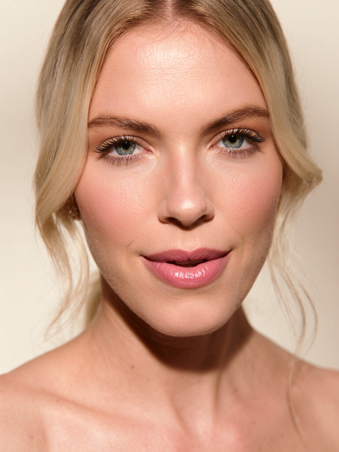 Recent front-facing glam makeup look.